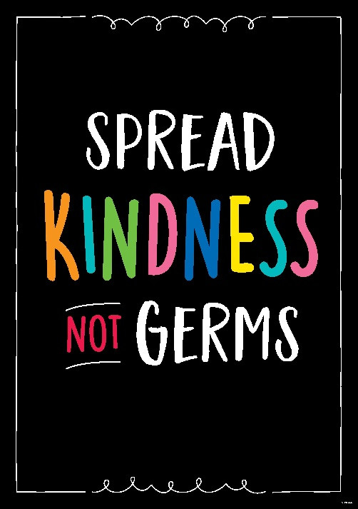 SPREAD KINDNESS NOT GERMS CHART